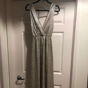 Lulu’s Gold Bridesmaid Dress